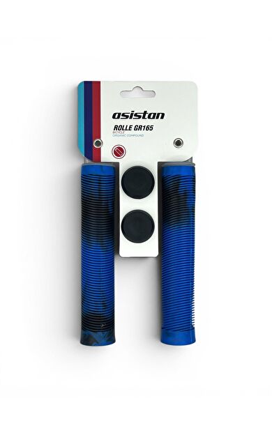 Asistan GR165 Mtb Bmx Dirt jump Freeride Elcik Silikon Bisiklet Elcik 165MM Elcik Siyah Mavi