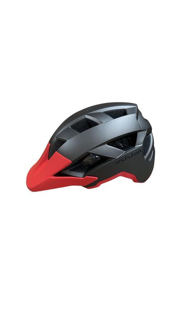 Asistan KS-30 Mtb Bisiklet Kaskı Freeride Bisiklet Kaskı Large Beden Titanyum Kırmızı