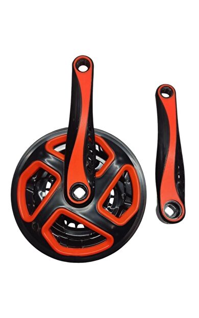 Bisiklet Aynakol Sağ Sol Takım 3 Lü Dişli- 24/34/42T x 170mm Siyah Turuncu Renk