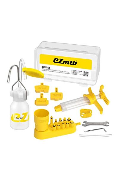 EzMTB DSC-803 Bisiklet Hidrolik Fren Tamir Bakım Kiti Sarı Mineral Yağ Basma Kiti