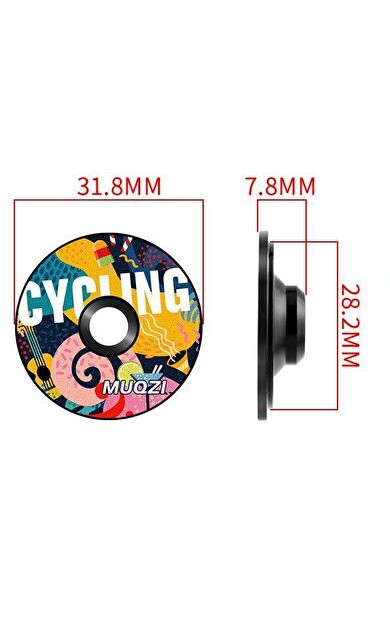 Bisiklet Furş Kapağı Gidon Boğazı Tıpası Kapak 1-1/8" Gidon Boğaz Kapağı Gidon Boğaz Kapağı Model Q