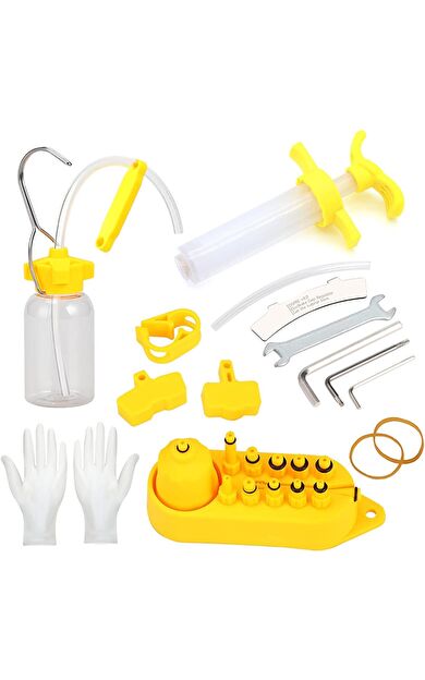 Bisiklet Hidrolik Fren Yağ Değişim Kiti Shimano Uyumlu Huni & Yağ Tıpası Hidrolik Disk Bakım Hunisi