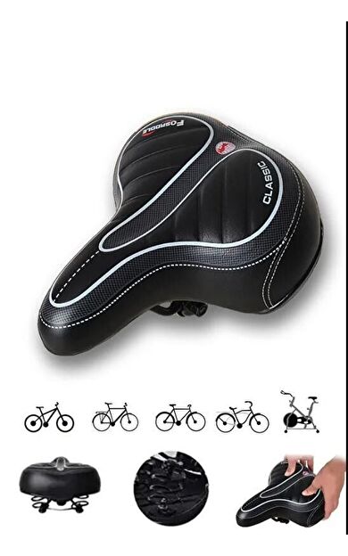 xbyc 1840 Bisiklet Koltuk Sele Elastomer Yaylı Soft Doku Selesi Geniş Sele Geniş Bisiklet Oturağı