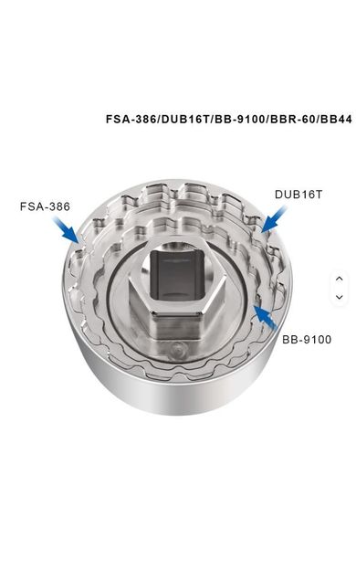 TOOPRE TP-BB5F1 Çift Taraflı Lokma Girişli Çok Yönlü Orta Hollowtech Göbek Sökme Takma Aleti