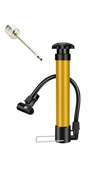 Bisiklet Pompası Top Şişirme Araba El Hava Pompa Iğne Hediyeli