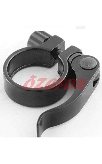 Bisiklet SELE BORUSU KELEPÇESİ MANDALLI SİYAH 31,8MM ( 27,2 SELE BORUSU UYUMLU )