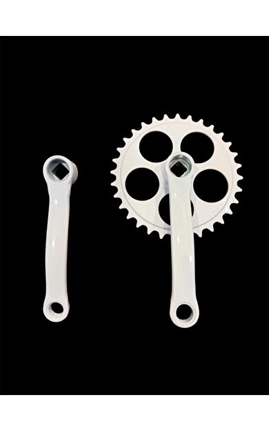 BMX BİSİKLET 32 T AYNAKOL KÖŞELİ MODEL BEYAZ RENK BMX ORTA DİŞLİ 16 JANT BİSİKLET AYNAKOLU