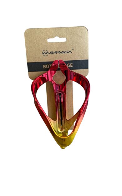 Briviga Bisiklet Matara Kafesi Plastik Kırmızı-Altın  İki Renk PC Bisiklet Şişe Matara Kafesi