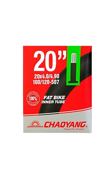 Chaoyang Fat Bike İç Lastik 20x 4.00-4.90 AV48mm Bisiklet Fat Bike İç Lastiği 20''E-Bike İç Lastik