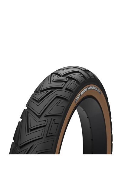 CST Zırhlı Elektrikli Bisiklet Dış Lastik Amber Kahverengi Yanak 20X4.0 Fat Bike Dış Lastik
