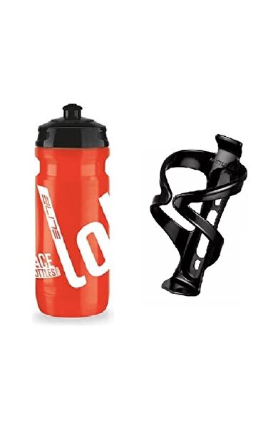 Elite Loli Bisiklet Plastik Matara, Suluk + Matara Kafesi 5 RENK