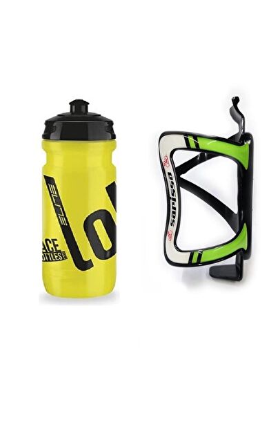 Elite Loli Bisiklet Matara - Suluk 600 Ml Performance Bisiklet Matarası Kafesi Sarı