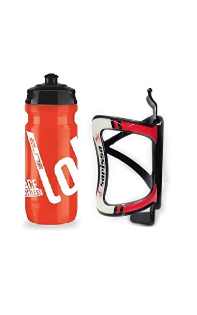 Elite Loli Bisiklet Matara - Suluk 600 Ml Performance Bisiklet Matarası Kafesi Kırmızı