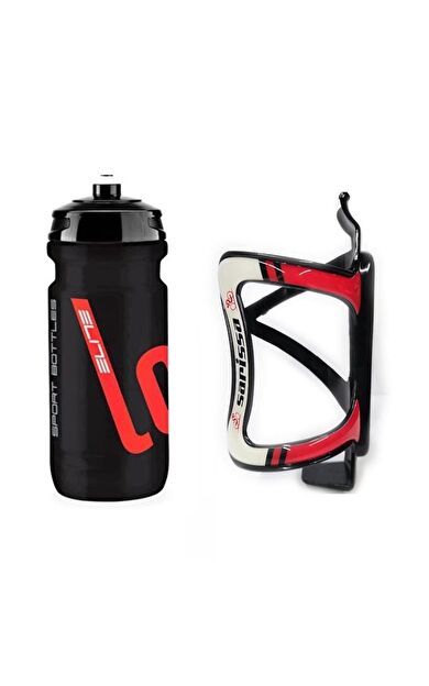 Elite Loli Bisiklet Matara - Suluk 600 Ml Performance Bisiklet Matarası Kafesi Siyah