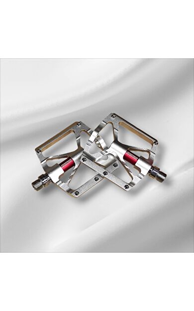 Forge Gt Xbyc 1804 Alüminyum Geniş Mtb Bmx Freestyle Platform Bisiklet Pedalı Gümüş