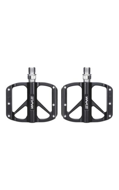 Wake Aluminyum Rulmanlı MTB BMX Pedal CR-MO Mil 95 x 74 x 18 mm 315 Gram Siyah