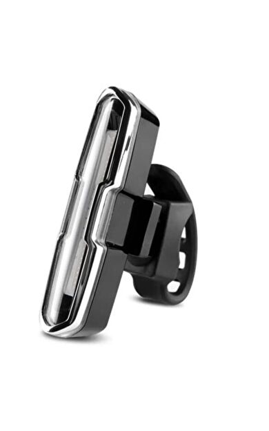 6017-Mavi Kırmızı Çakarlı Usb Şarjlı Bisiklet Stop Lambası