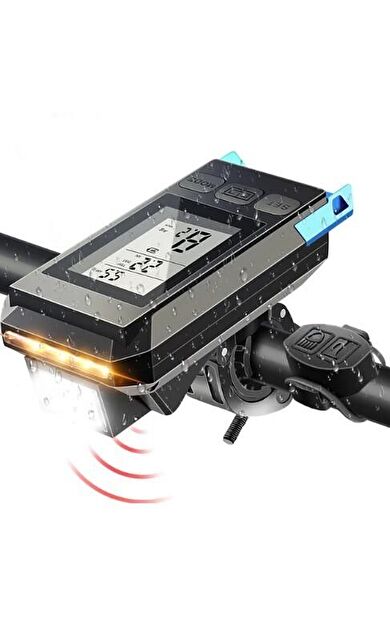 Forte GT 6145 Bisiklet 450 Lümen Ön Işık Ve Km Saati Wıreless Kablosuz Mavi