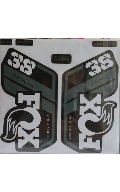 Fox 36 Bisiklet Maşa Etiketi, Kask Sticker Seti, Çıkartma Etiketi Beyaz Gri