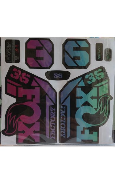 Fox 36 Bisiklet Maşa Etiketi, Kask Sticker Seti, Çıkartma Etiketi Renkli