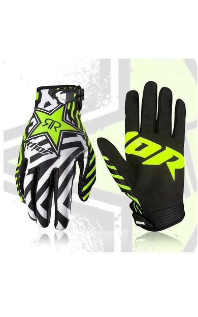 Funtimes Bisiklet Mtb Freeride Outdoor Sürüş Eldiveni Uzun Parmak Eldiven Yeşil Renk M Beden
