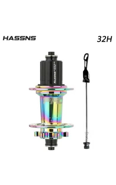 Hassns Pro 7 Rainbow Bisiklet Göbek Seti Arka Kaset Göbek Seti 32 Delik 6 Vida Qr Mandal Tek Arka