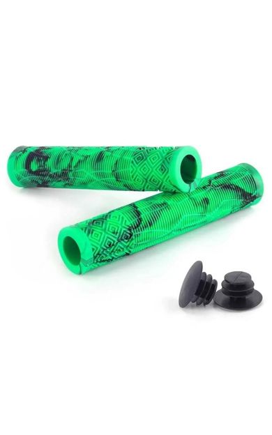 KENZE Mtb Bmx Elcik Silikon Bisiklet Elcik Kaymaz Yapı 160 mm Bisiklet Elciği Kolay Kavrama Yeşil