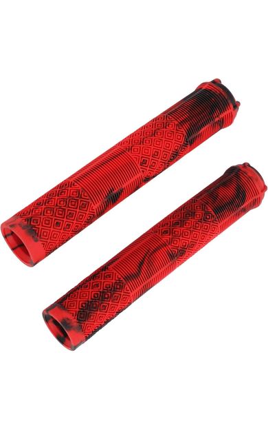 KENZE MTB Elcik Silikonlu Çift Renk Kaymaz Yapı 170 mm Bisiklet Elciği Kolay Kavrama Kırmızı