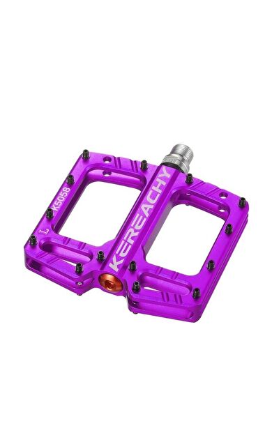 Kereachy 3 Rulmanlı Ultralight Alüminyum Alaşımlı Mtb Bmx Geniş Platform Bisiklet Pedalı Mor