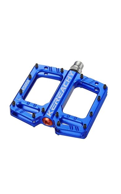 Kereachy 3 Rulmanlı Ultralight Alüminyum Alaşımlı Mtb Bmx Geniş Platform Bisiklet Pedalı Mavi