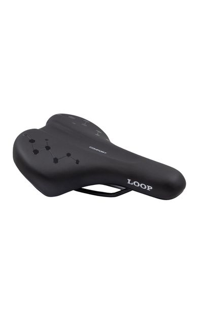 LOOP - ZY-9287 - Sele 255x185mm - 445gr Yetişkin Mtb Bisiklet Selesi 24-26-29 Jant Uyumlu Siyah