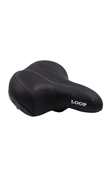 LOOP ZY-9357-A Sele 255x205mm 610gr Yetişkin Mtb Geniş Bisiklet Selesi 24-26-29 Jant Uyumlu Siyah
