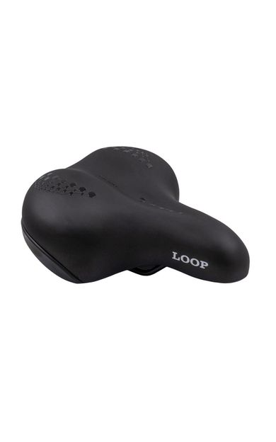 LOOP ZY-9357-B Sele 255x205mm 610gr Yetişkin Mtb Geniş Bisiklet Selesi 24-26-29 Jant Uyumlu Siyah