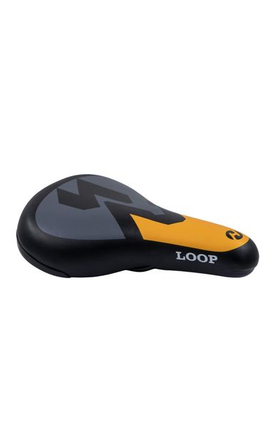 Loop ZY-9408-B  Sele 245x154mm - 323gr Çocuk -Mtb Bisiklet Selesi 24-26 Jant Uyumlu Siyah Turuncu
