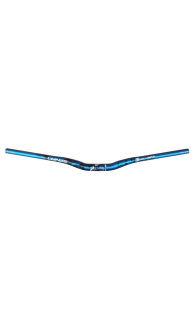 Lunje Alüminyum 31.8 780 mm Riser Mtb Gidon Bisiklet Gidonu Mavi Siyah
