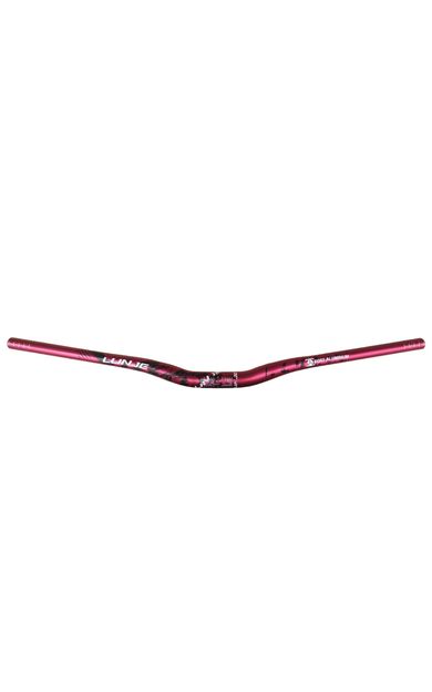 Lunje Alüminyum 31.8 780 mm Riser Mtb Gidon Bisiklet Gidonu Kırmızı Siyah