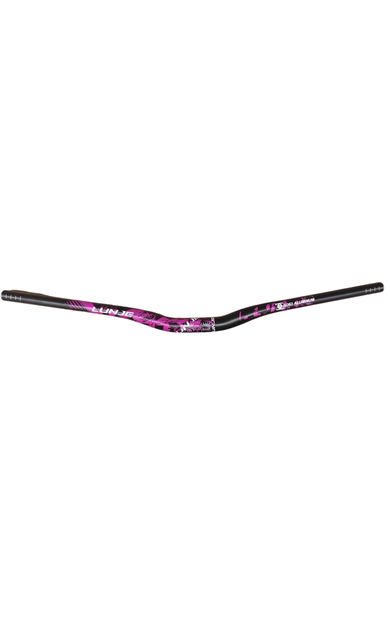 Lunje Alüminyum 31.8 780 mm Riser Mtb Gidon Bisiklet Gidonu Siyah Pembe