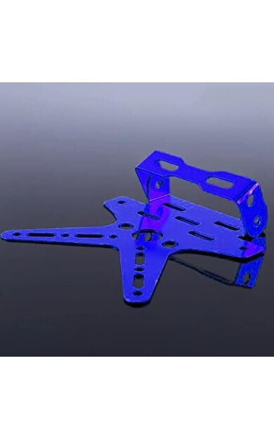 Monster Vidalı Model Alüminyum Alaşım Kırılmaz Motosiklet Plakalık Mavi