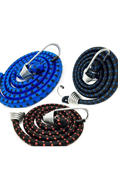 Araç Bagaj Gergi Lastiği Kancalı Bagaj Düzenleyici Esnek  Kalın 3 Adet