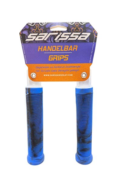 Mtb Bmx Dirt jump Freeride Elcik Silikon Bisiklet Elcik Kaymaz Yapı 160 mm Bisiklet Elciği Mavi