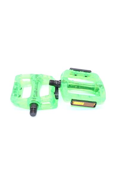 NECO WP601 Geniş MTB BMX Platform Pedal 110 x 100 mm 415 Gram Transparan Yeşil