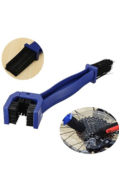 Bisiklet Motorsiklet Zincir Temizleme Fırçası Zincir Bakım Temizlik Fırçası Mavi