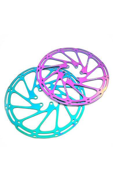 SRAM 160 mm Bukalemun Rotor Bisiklet Disk Fren Rotoru 160mm 6 Vida MTB Ultra Hafif Rainbow Rotor