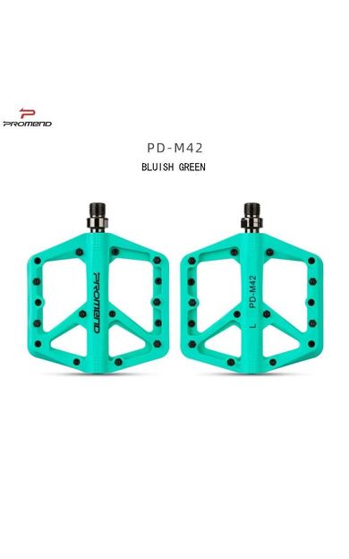 Promend Renkli Platform Pedal MTB Freeride Kaymaz Rulmanlı Plastik Pedal Ultra Hafif Bianchi Yeşili Renk