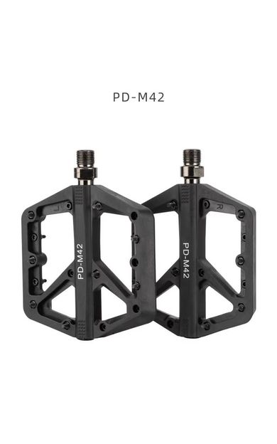 Promend Renkli Platform Pedal MTB Freeride Kaymaz Rulmanlı Plastik Pedal Ultra Hafif Siyah Renk