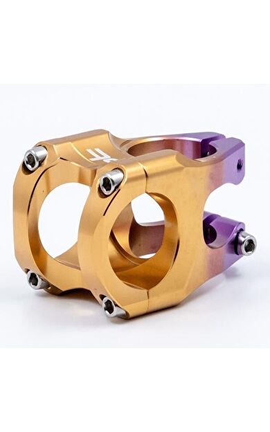 Raptor Alüminyum AS-07 31,8mm Riser Mtb Gidon Bisiklet Gidon Boğazı Mor Turuncu Renk Gidon Boğazı