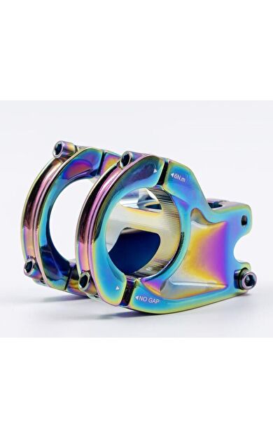 Raptor Alüminyum AS-352  31,8 mm Riser Mtb Gidon Bisiklet Gidonu Oil Slick Rainbow Renk Gidon Boğazı