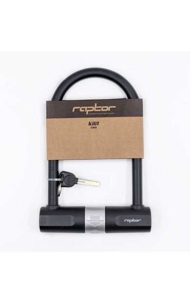 RAPTOR - Anahtarlı U Kilit 170×260mm Bisiklet Motosiklet Scooter Güvenlik U Kilidi