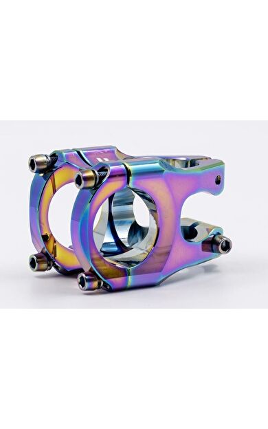 Raptor AS-07 Alümınyum Gidon Boğazı 31,8 mm Bisiklet Gidon Boğazı Oil Slick Rainbow Renk