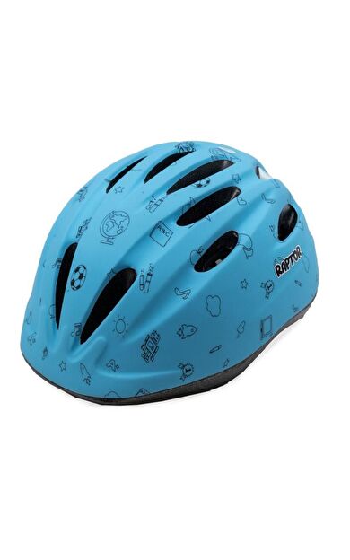 Raptor Çocuk Bisiklet Kaskı HB63 MTB Bisiklet Kaskı Magıc Sky Bisiklet Scooter Kaskı M Beden